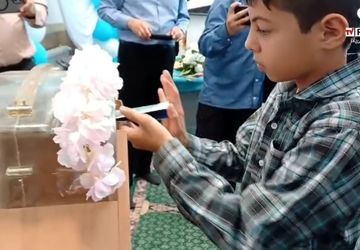 روز نیکوکاری در مدرسه شهید رجایی شهرستان مروست