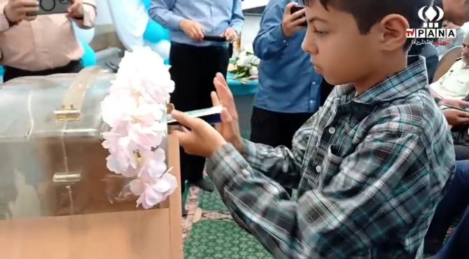 روز نیکوکاری در مدرسه شهید رجایی شهرستان مروست 