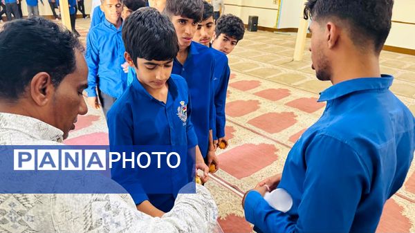 مراسم ایام فاطمیه در دبیرستان پسرانه امیرکبیر منطقه سندرک