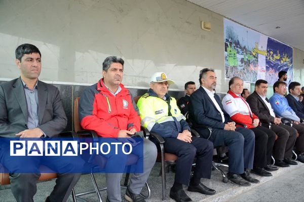 برگزاری رزمایش طرح زمستانه پلیس‌راه فرماندهی انتظامی استان گلستان