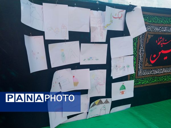خدمت‌رسانی پیشتازان و خبرنگاران دانش‌آموزی در موکب عشاق‌الحسین گاوازنگ