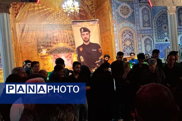 مراسم وداع با شهید امیرحسین مزینی در فریمان