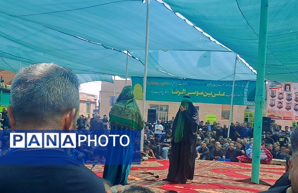 بزرگترین اجتماع حسنیون کشور همراه با تعزیه خوانی در روستای کفکی خراسان رضوی