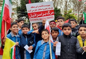 حضور پرشور دانش‌آموزان عدالت‌خواه ملاردی در تجمع ضد استکباری روز دانش‌آموز
