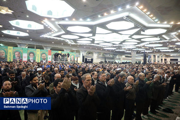 مراسم گرامیداشت شهید سیدحسن نصرالله همزمان با تشییع شهدا در لبنان - تهران
