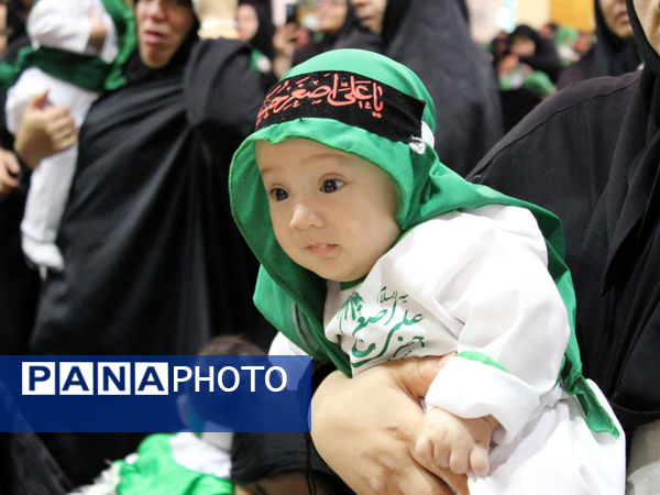 گهواره‌های عاشورایی و لالایی مادران همنوا با کودکان شهید