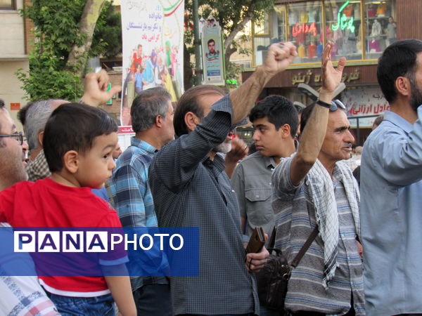 خروش مردم کردستان در حمایت از عملیات «بشارت فتح» و مدافعان میهن