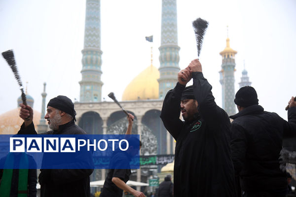 مراسم عزاداری سالروز شهادت امام هادی(ع) در حرم حضرت معصومه(س)