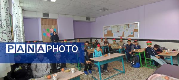 جشن یلدایی در مدرسه شهدای فرهنگی شهرستان شیروان