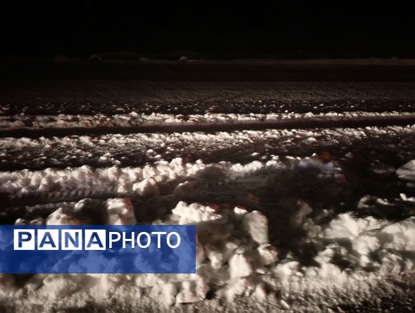 بارش برف و باران در بروجن