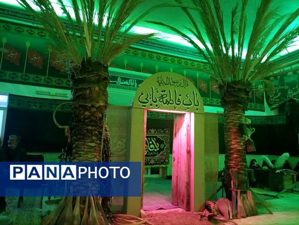 اجرای نمایش و شبیه خوانی دهه فاطمیه در تکیه ابوالفضلی روستای فدافن