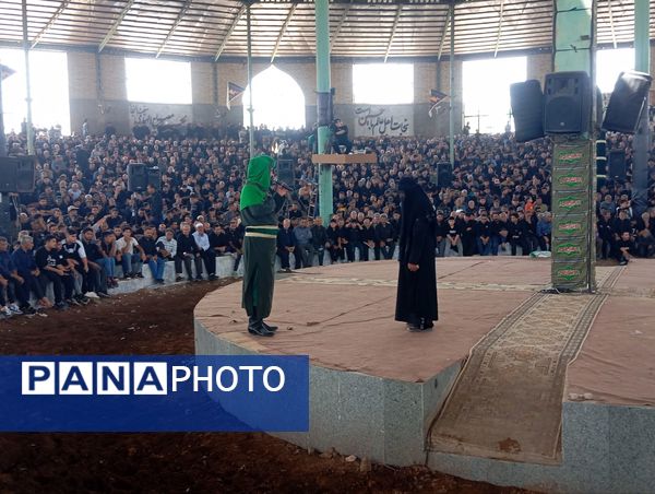 آیین سنتی شبیه خوانی اربعین حسینی در احمدآباد میانجلگه