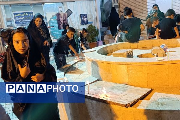 مراسم شام غریبان شهدای دشت کربلا در مسجد صاحب الزمان آشخانه 