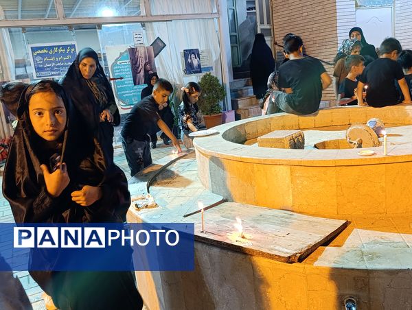 مراسم شام غریبان شهدای دشت کربلا در مسجد صاحب الزمان آشخانه 