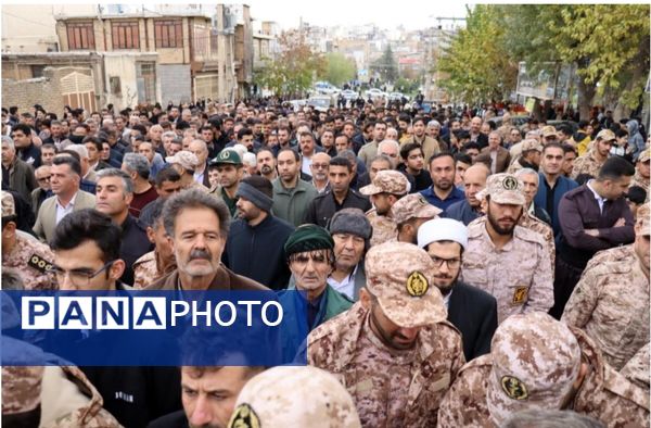 تشییع پیکر مطهر شهید گمنام در جوانرود