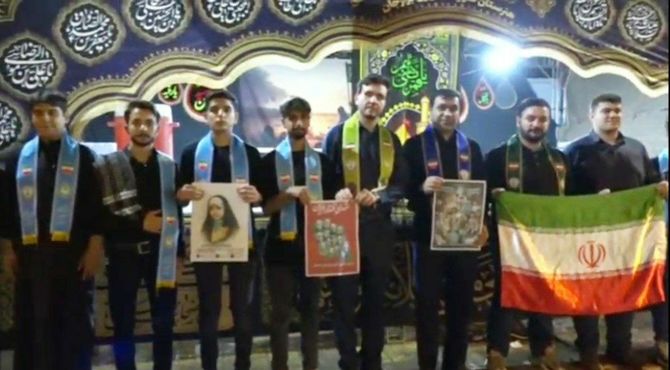 موکب سازمان دانش‌آموزی دشتستان و اعلام آمادگی و حمایت دانش‌آموزان از رهبر انقلاب اسلامی 