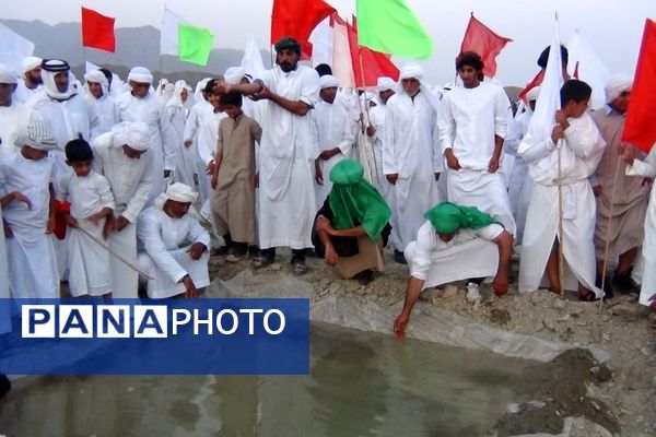 بازسازی واقعه عظیم «غدیر خم» در شهرستان بشاگرد 