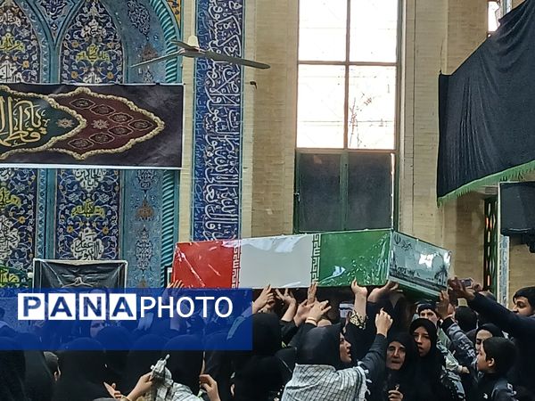 استقبال از شهید گمنام در مسجد امام حسین مجتبی (ع) محله سید میرزا