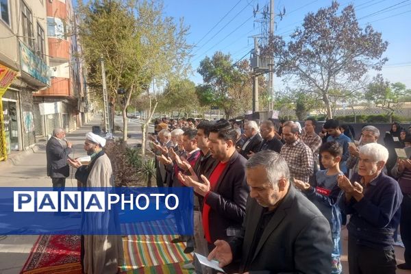 برگزاری نماز عید سعید فطر در منطقه شهید اصلانی مشهد