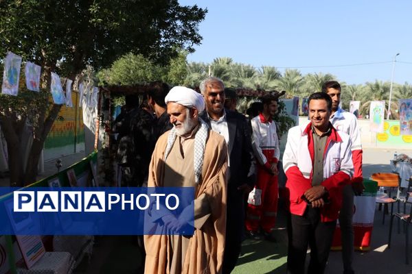 زنگ پدافند غیرعامل در مدارس قلعه‌گنج نواخته شد