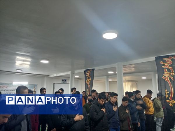 عزاداری شهادت حضرت فاطمه (س) در دبیرستان نمونه دولتی آیت الله خامنه‌ای