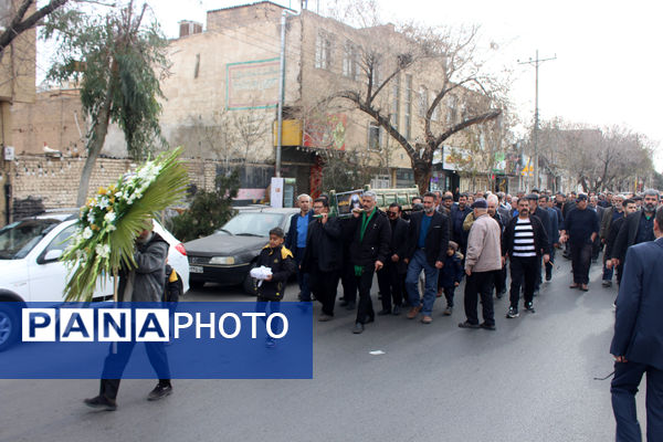 مراسم تشییع مادر شهید «حسین بی‌تا» در قم