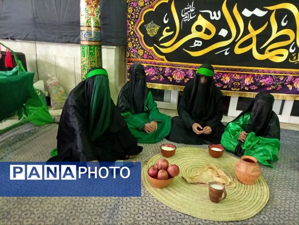 اجرای نمایش و شبیه خوانی دهه فاطمیه در تکیه ابوالفضلی روستای فدافن