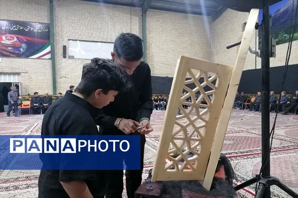 فرهنگیان آموزش و پرورش ناحیه سه در سوگ امام هشتم