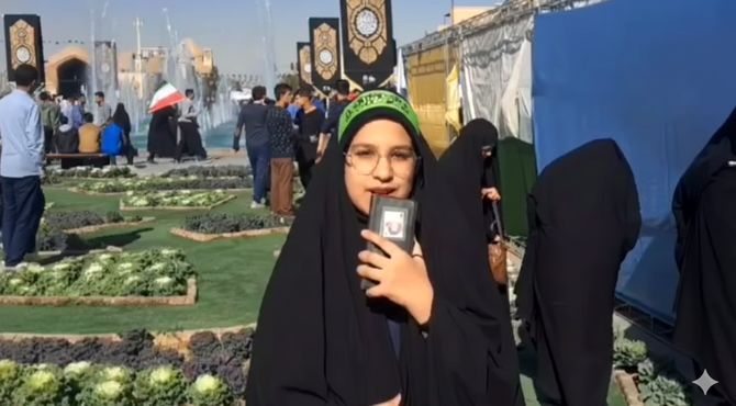 هم‌صدایی نسل آینده انقلاب در راهپیمایی بزرگ ۱۳ آبان یزد