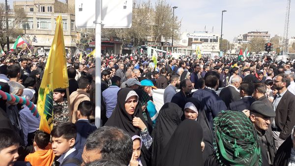 حضور پرشور مردم در راهپیمایی روز قدس