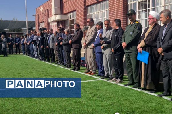 افتتاح ۱۱پروژه ورزشی ؛ طرح میدان همدلی در آباده