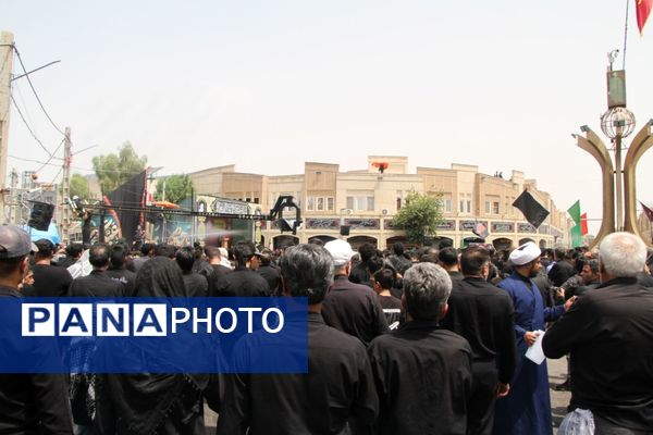 عزاداری عاشورای حسینی در گرمای سوزان بم