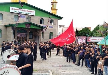 عزاداری عاشورای حسینی در روستای رشکلا آمل 