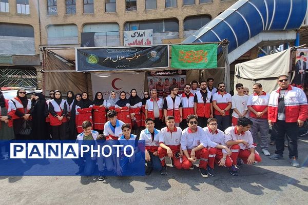 طنین فریاد «لبیک یا حسین(ع)» در پیاده‌روی باشکوه جاماندگان اربعین حسینی در شهرستان قدس