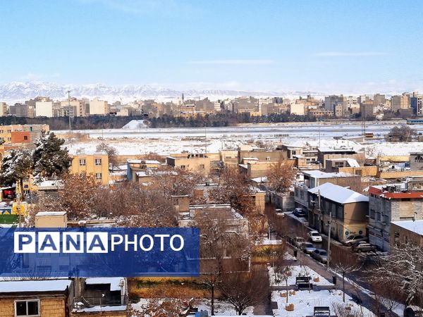 بارش برف شدید و سفید پوش شدن شهر زیبای مشهد 