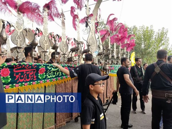 کاروان بزرگ علم گردانی در کاشان