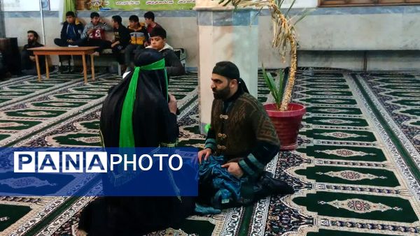 مراسم تعزیه خوانی شهادت حضرت عباس(ع) توسط ذاکرین دهستان شوراب صغیر