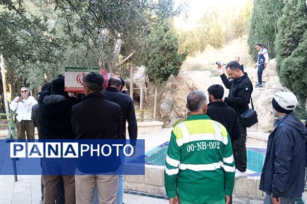 دانش‌آموزان کوهنورد دبستان شاهد حیات زائر شهید گمنام شدند