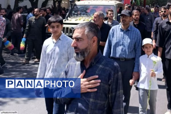مراسم تشییع پیکر شهدای شهرضا در پی تجاوز ددمنشانه رژیم صفاک صهیونسیتی 