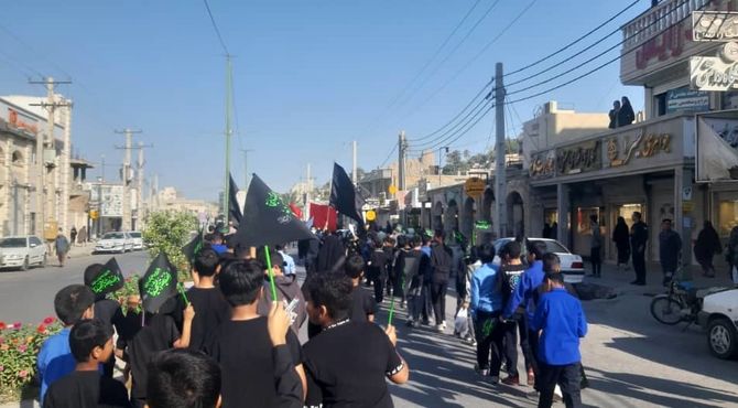 مراسم نوگلان فاطمی با حضور دو هزار دانش‌‌آموز در میناب 