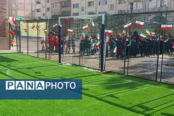 افتتاحیه زمین چمن مصنوعی دبستان حضرت قائم(عج)