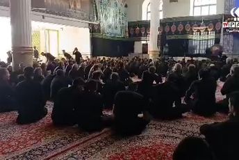 عزاداری  مردم روستای «صرم» قم در روز تاسوعای حسینی(ع)
