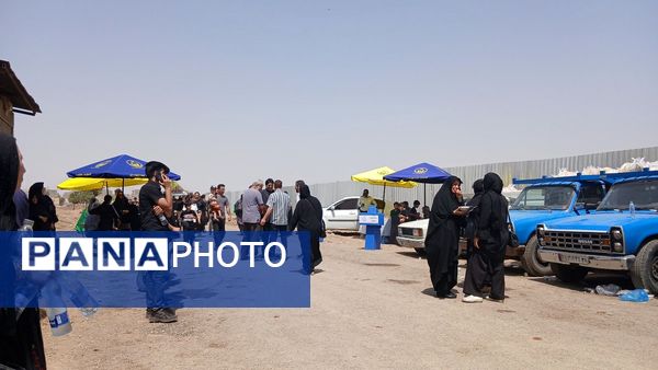 پیاده‌روی جاماندگان اربعین حسینی در شهرستان نظرآباد 