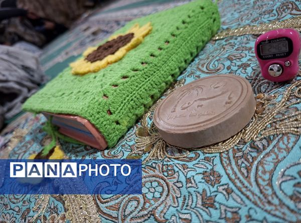 مراسم اعتکاف دانش آموزی آموزشگاه مریم سنگان شهرستان رشتخوار