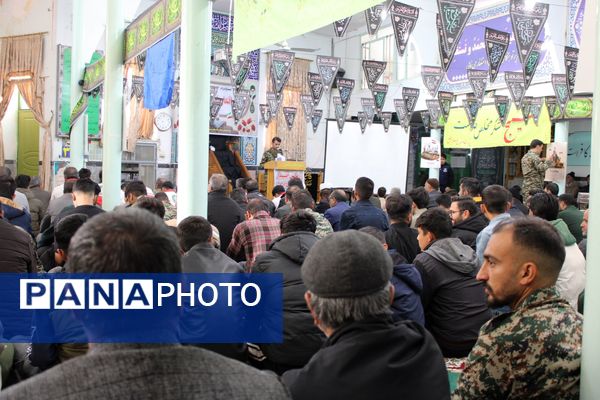 جلوه‌هایی از اقتدار بسیجیان در مسجد صاحب الزمان آشخانه 