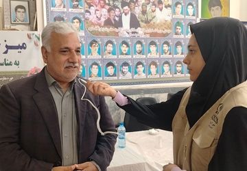 میز خدمت به مناسبت هفته ی بسیج در شهربار نیشابور