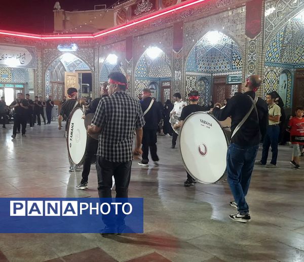 حرم حضرت معصومه(س) در شب شهادت برادر