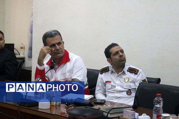جلسه هماهنگی بیست و ششمین مانور سراسری زلزله و ایمنی در بوشهر 