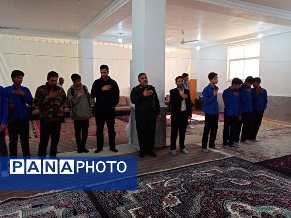 آیین استقبال باشکوه از شهید گمنام در مسجد مهدیه فین