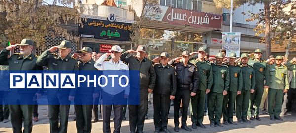 تشییع پیکر جانباز شهید علی فتح آبادی در نیشابور 